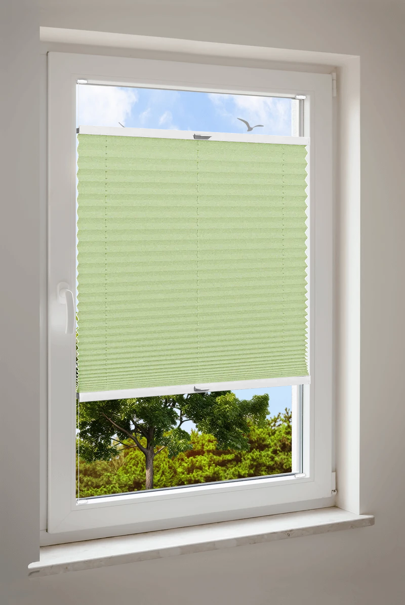 Plissee Cosiflor® VS2 Grün | halbtransparent 3271