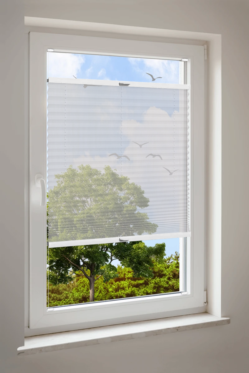 Plissee Cosiflor® VS2 Weiß | halbtransparent 3055