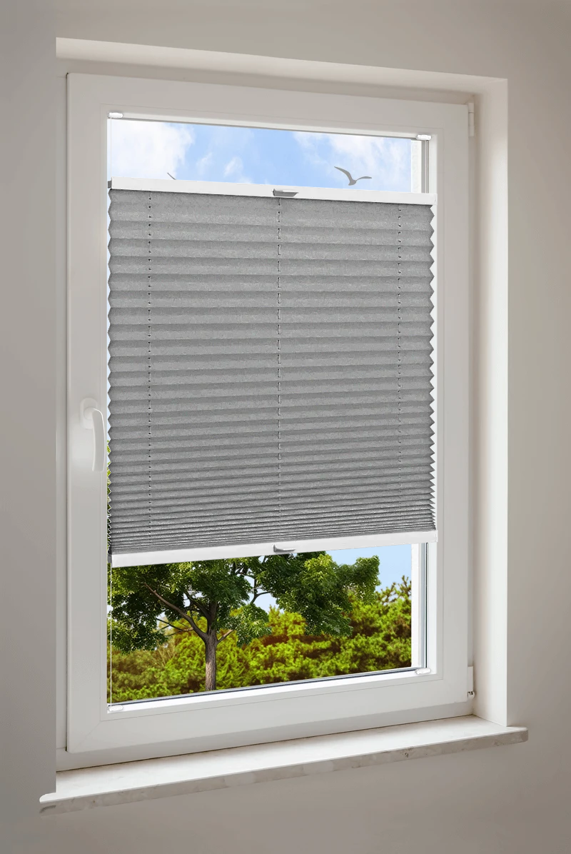Plissee Cosiflor® VS2 Grau | halbdimout 3156