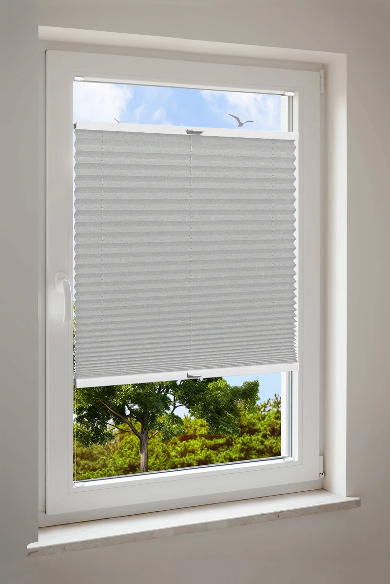 Plissee Cosiflor® VS2 Grau | halbtransparent 3413
