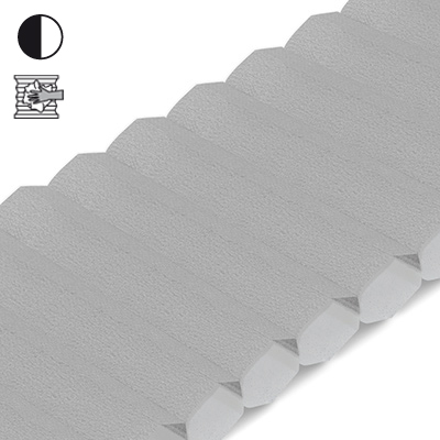 Wabenplissee Cosiflor® VS2 Grau | halbtransparent 8563
