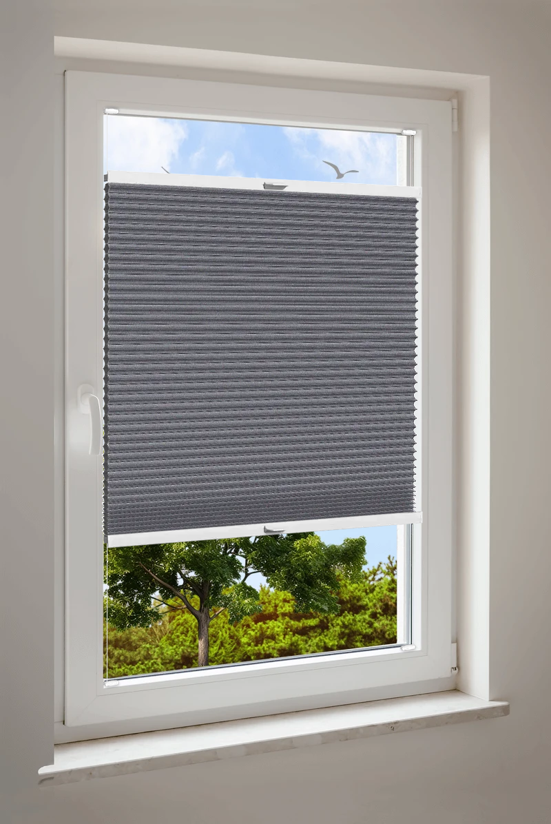Wabenplissee Cosiflor® VS2 Grau | halbtransparent 8587