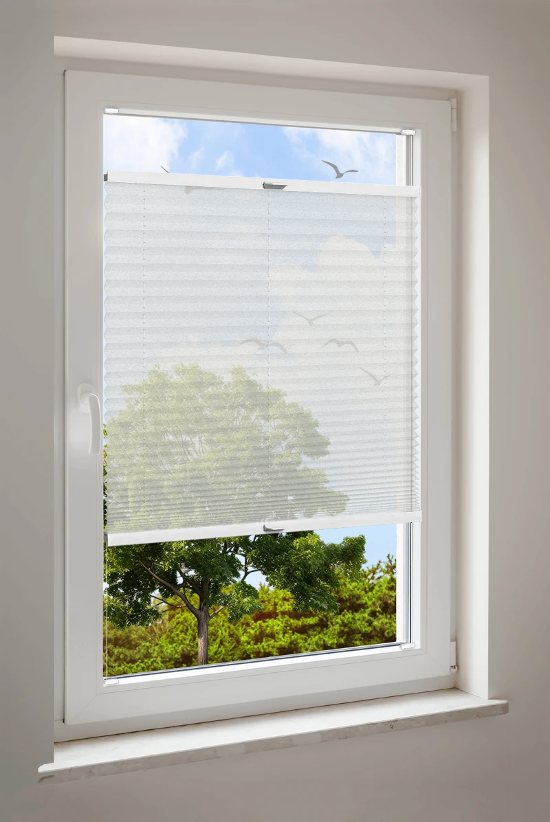 Plissee Cosiflor® VS2 Weiß | halbtransparent 3031