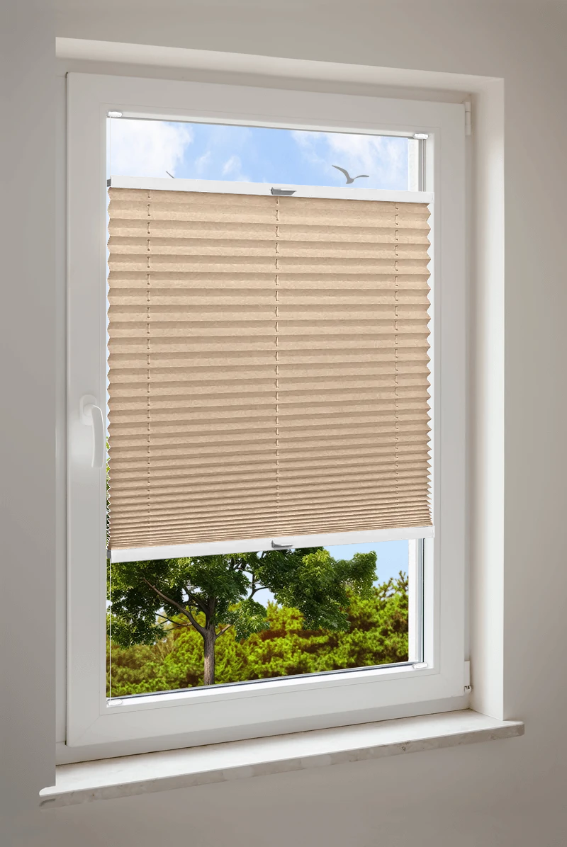Plissee Cosiflor® VS2 Beige | halbdimout 3091