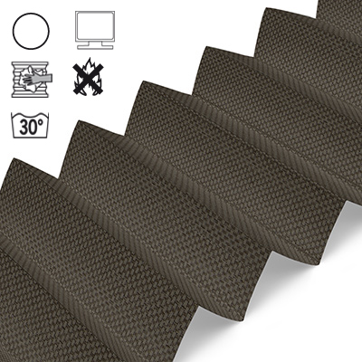 Plissee Cosiflor® VS2 Braun | transparent 3282