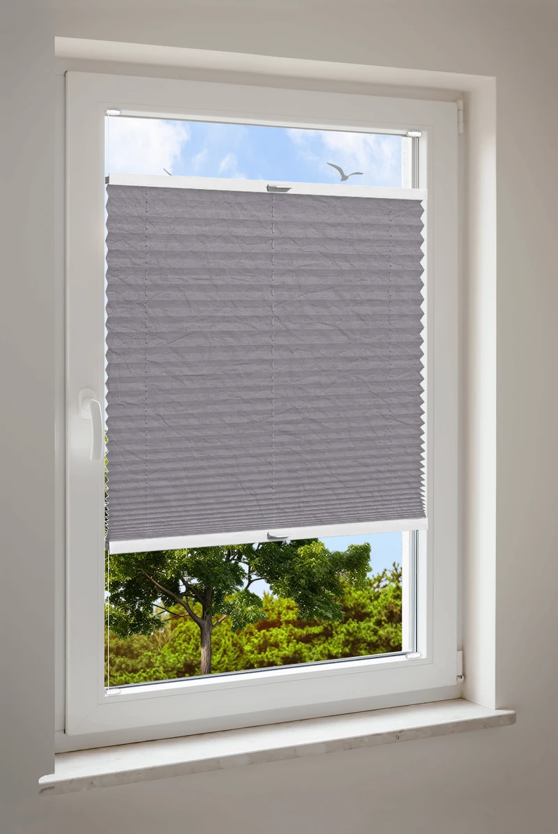 Plissee Cosiflor® VS2 Grau | halbdimout 3141