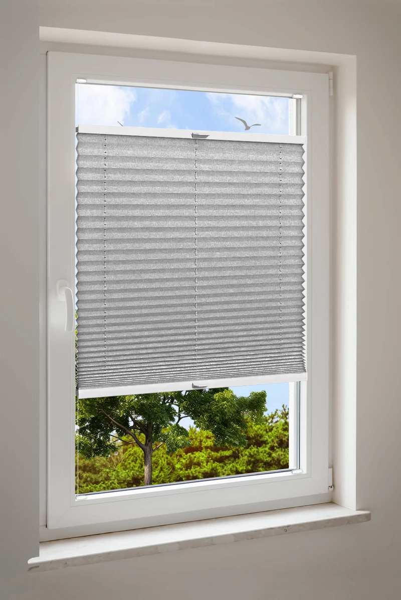 Plissee Cosiflor® VS2 Grau | halbdimout 3139