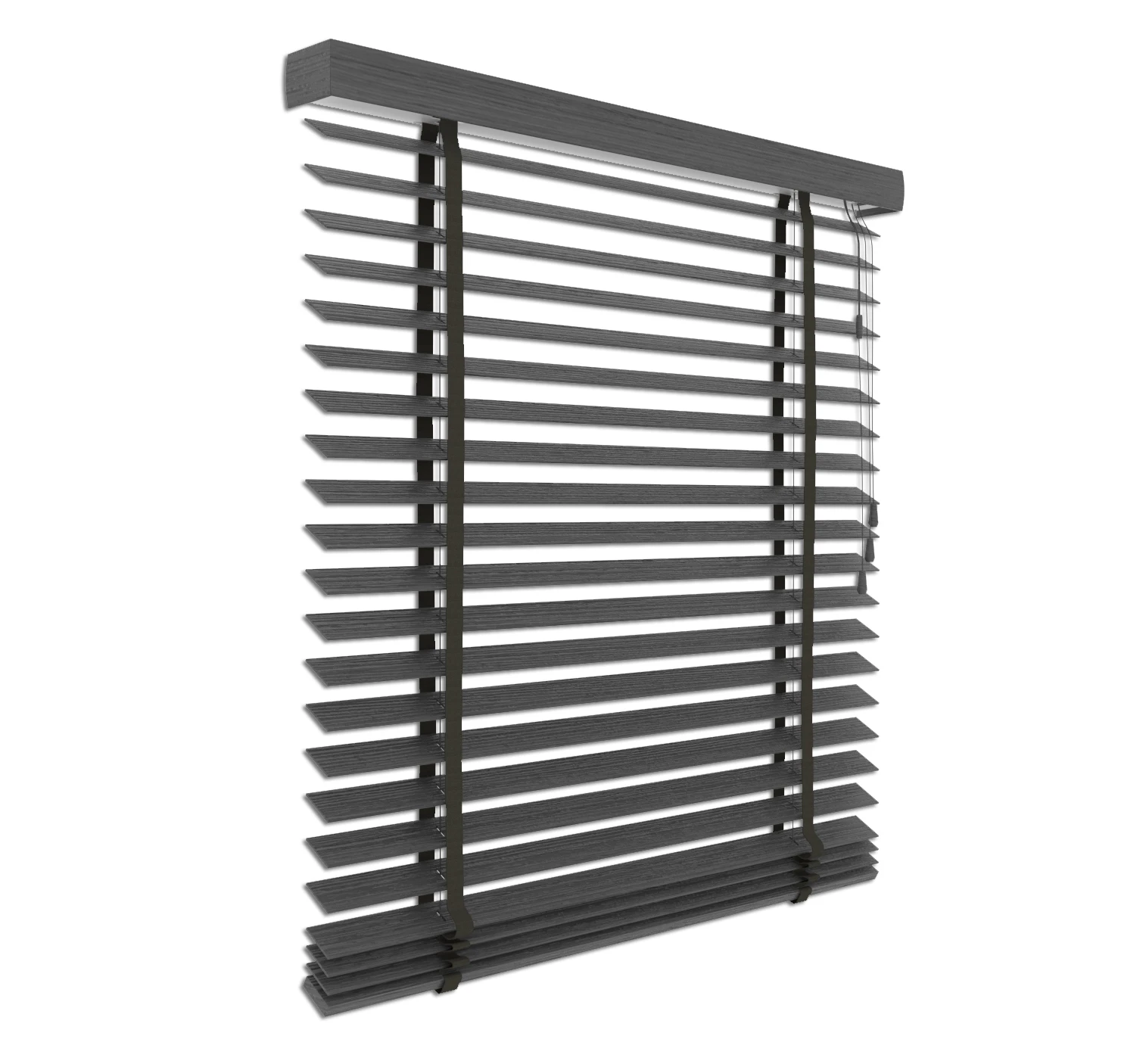 Holzjalousie nach Maß dunkle Eiche 50 mm Lamelle | JH096