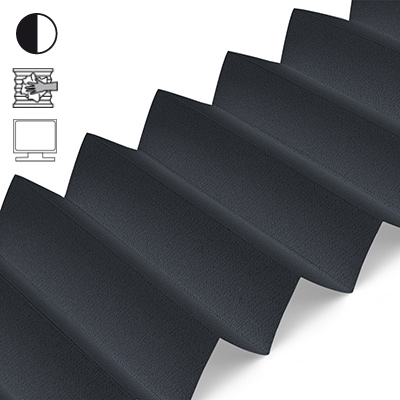 Plissee Cosiflor® VS2 Schwarz | halbtransparent 3175