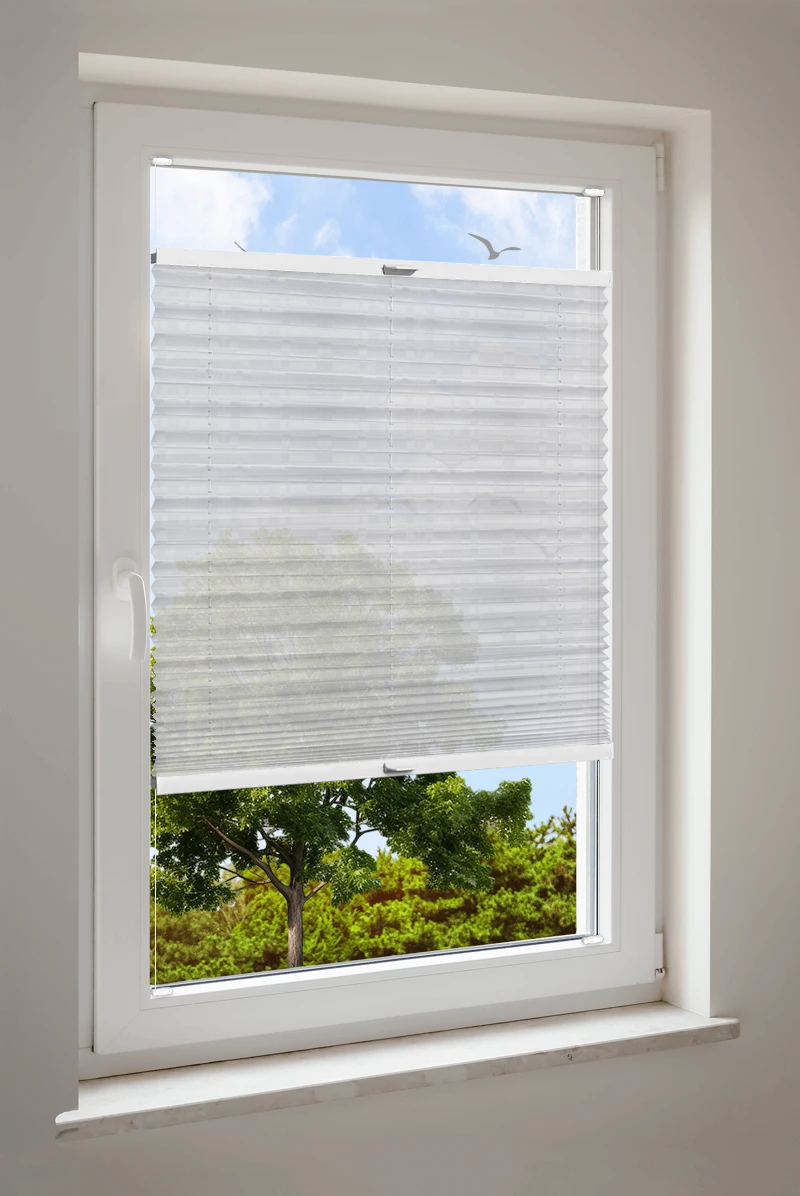 Plissee Cosiflor® VS2 Weiß | halbtransparent 3035