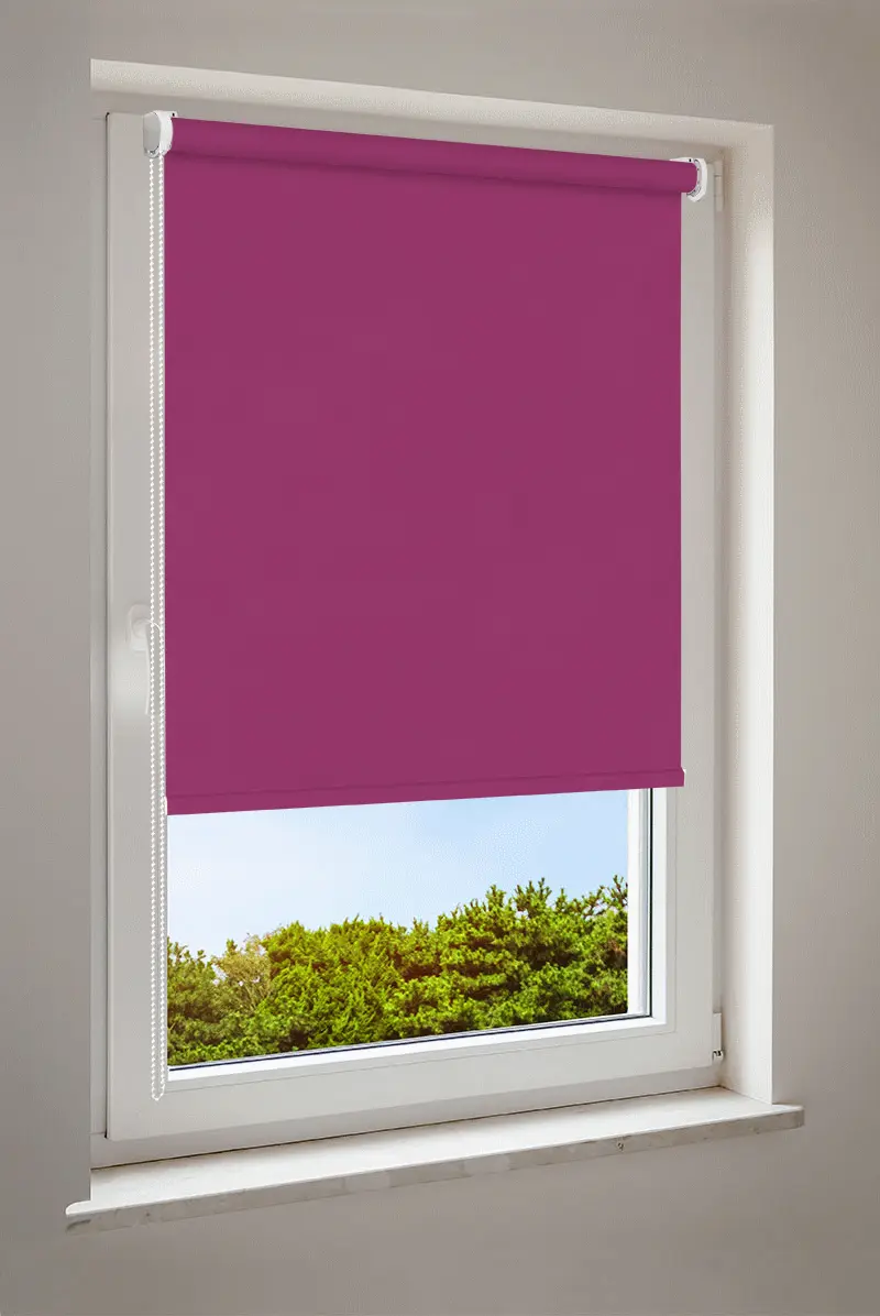 Rollo nach Maß Rosa | halbtransparent 2914