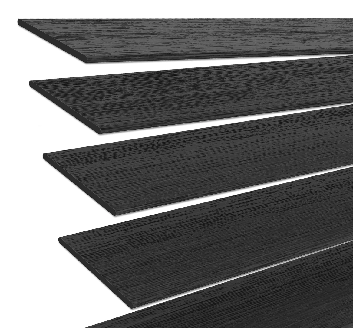 Holzjalousie nach Maß Schwarz 50 mm Lamelle | JH100