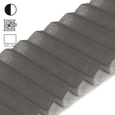 Wabenplissee Cosiflor® VS2 Grau | halbtransparent 8697