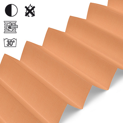 Plissee Cosiflor® VS2 Orange | halbtransparent 3284