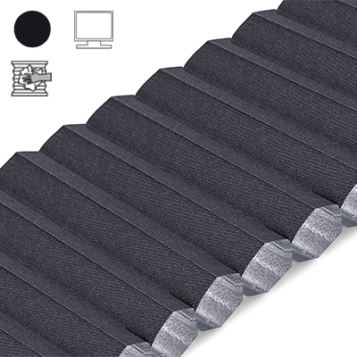 Wabenplissee Cosiflor® VS2 Schwarz | abdunkelnd 8734