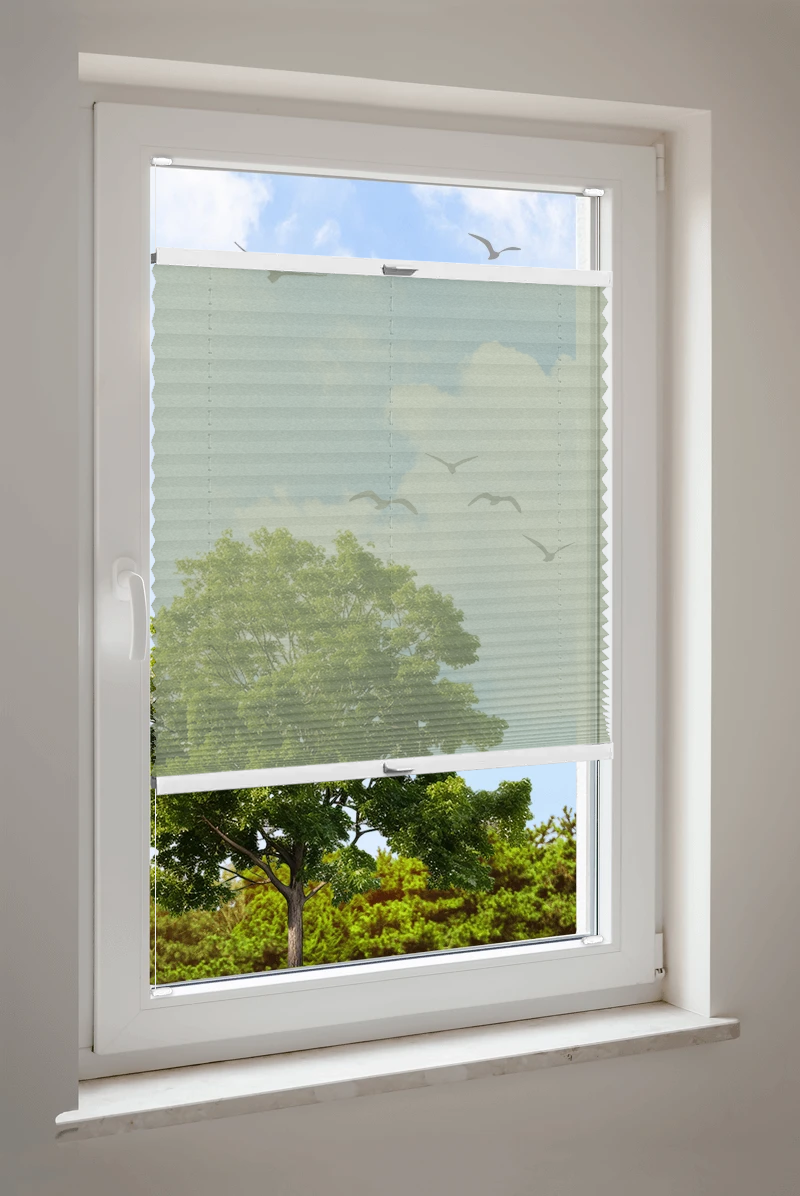 Plissee Cosiflor® VS2 Grün | halbtransparent 3415