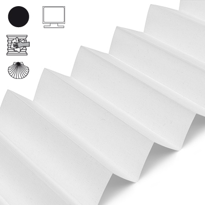 Plissee Cosiflor® VS2 Weiß | abdunkelnd 3016