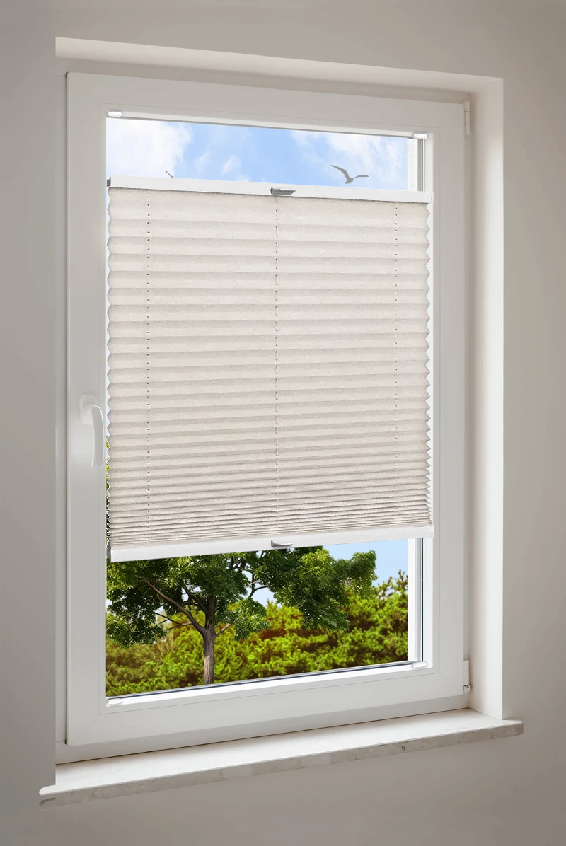 Plissee Cosiflor® VS2 Weiß | halbtransparent 3049