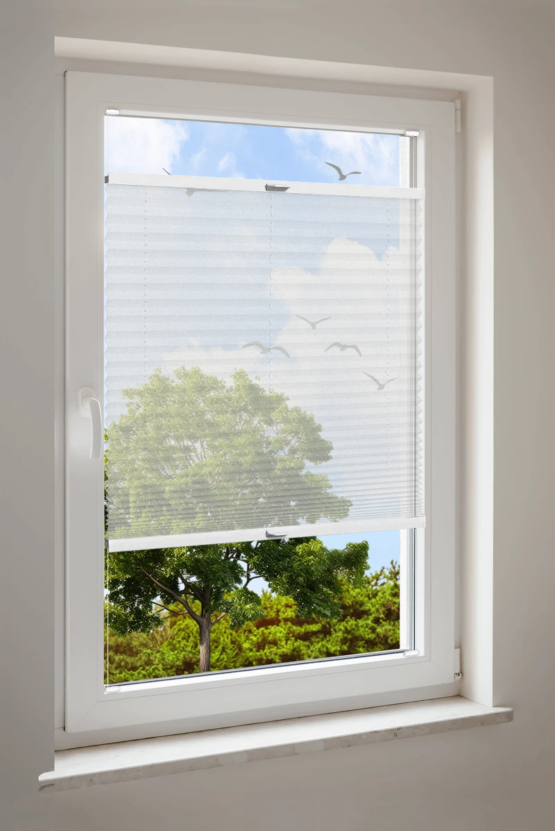 Plissee Cosiflor® VS2 Weiß | halbtransparent 3037