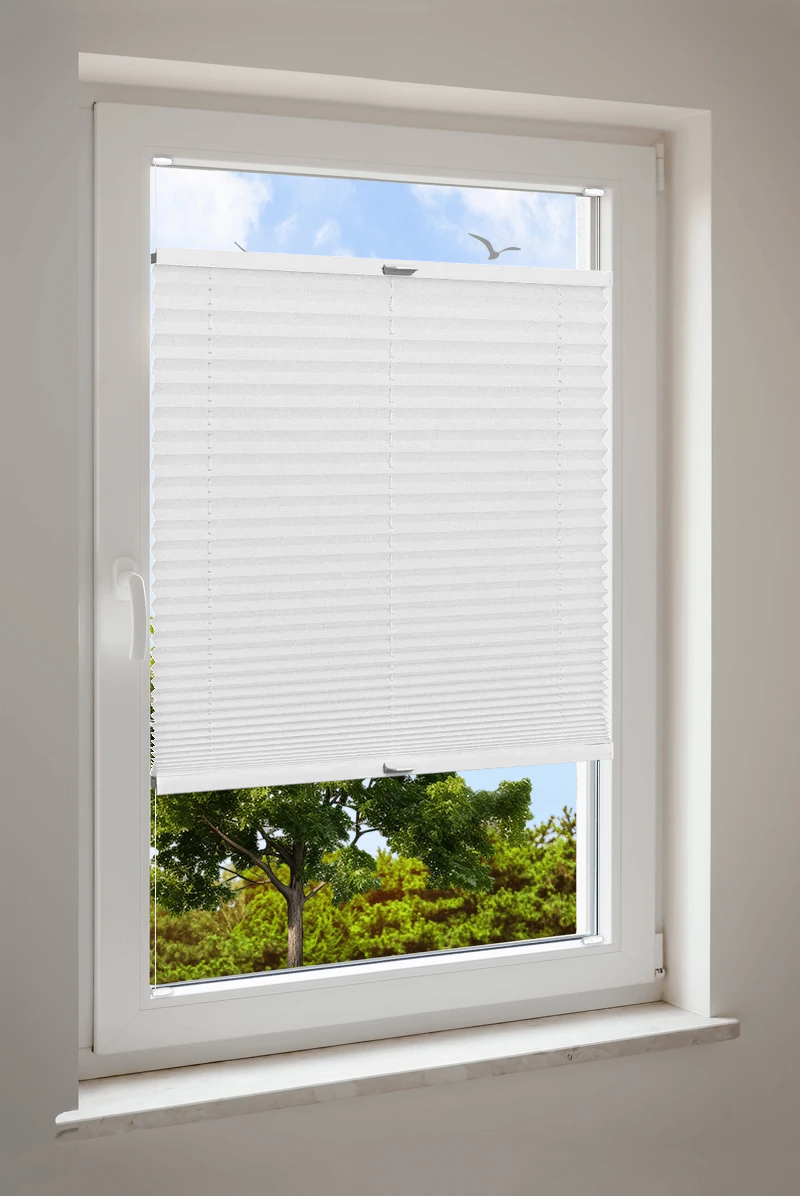 Plissee Cosiflor® VS2 Weiß | transparent 3015