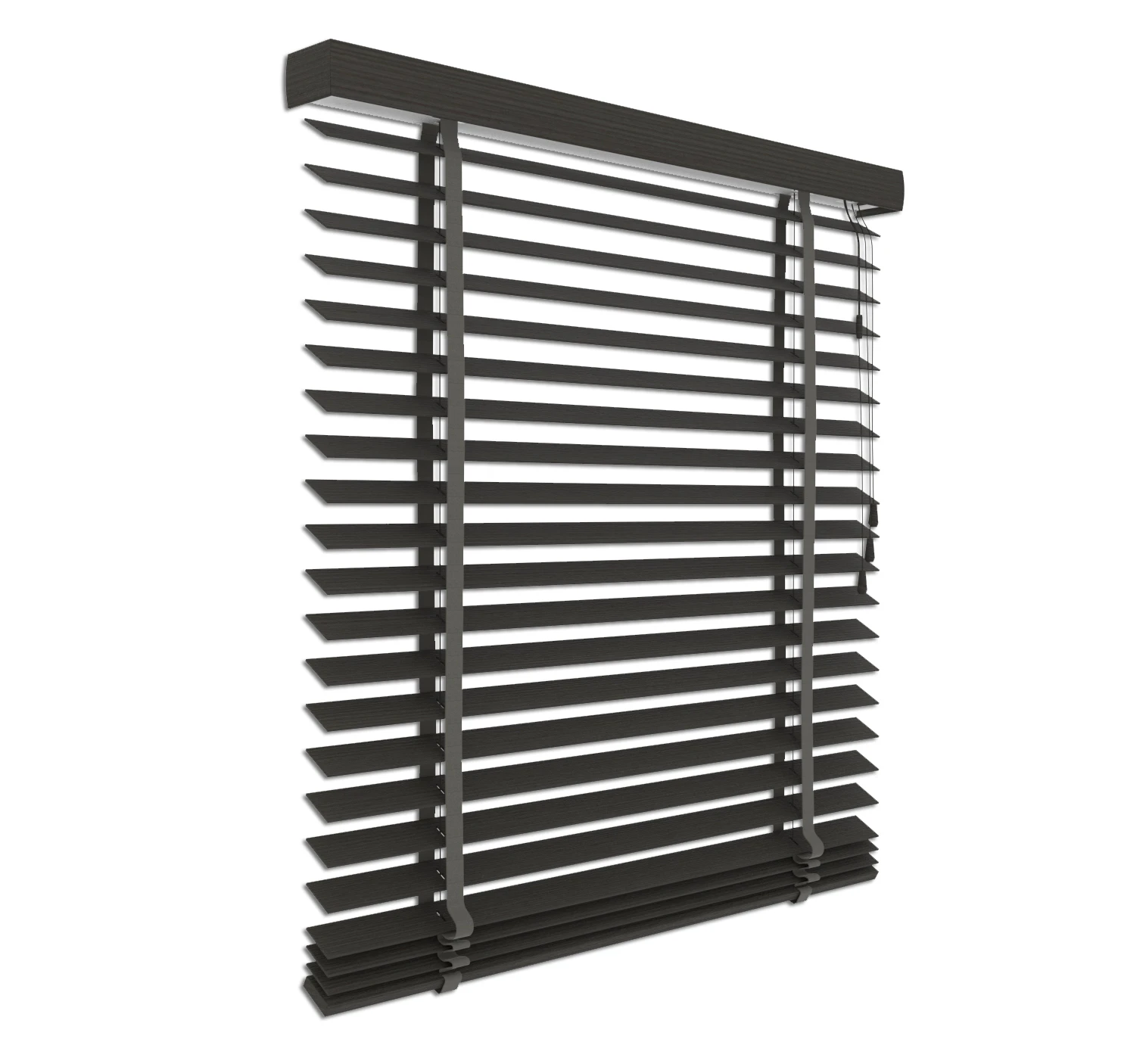 Holzjalousie nach Maß Ebenholznuss 50 mm Lamelle | JH077