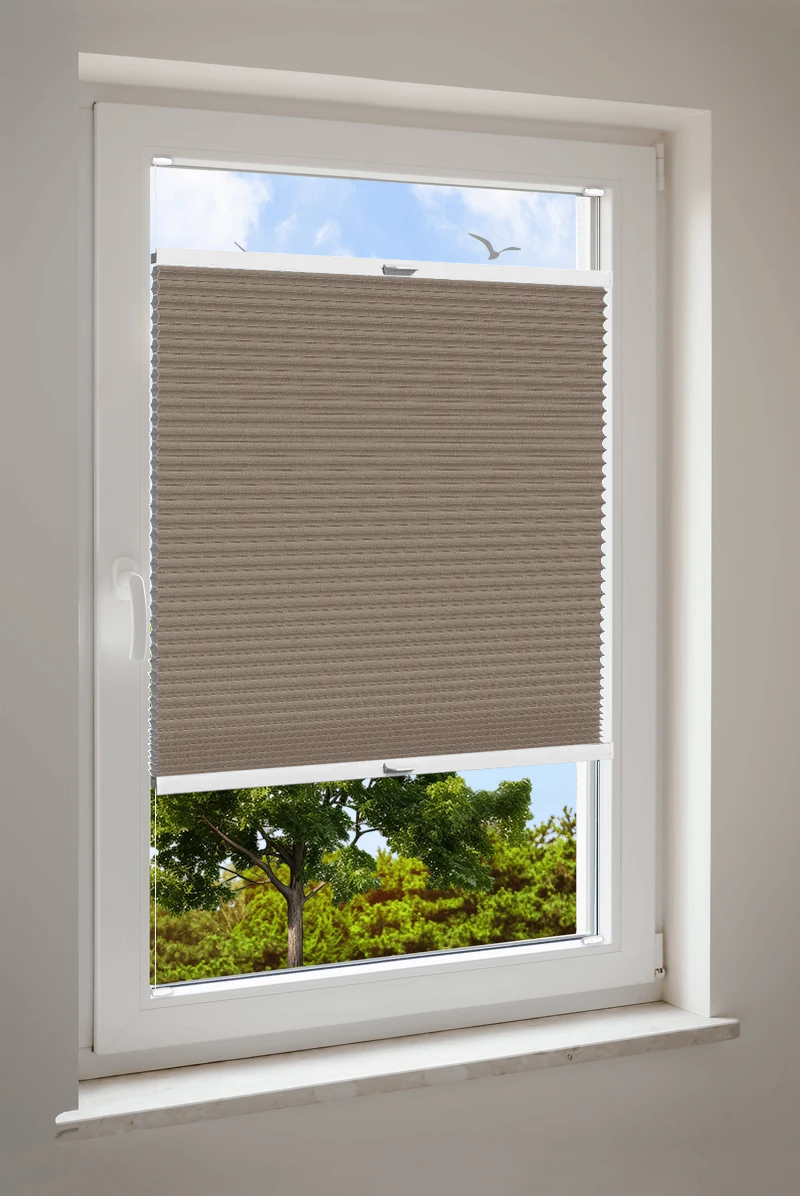 Wabenplissee Cosiflor® VS2 Braun | halbtransparent 963