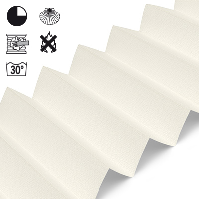 Plissee Cosiflor® VS2 Creme | halbdimout 3184