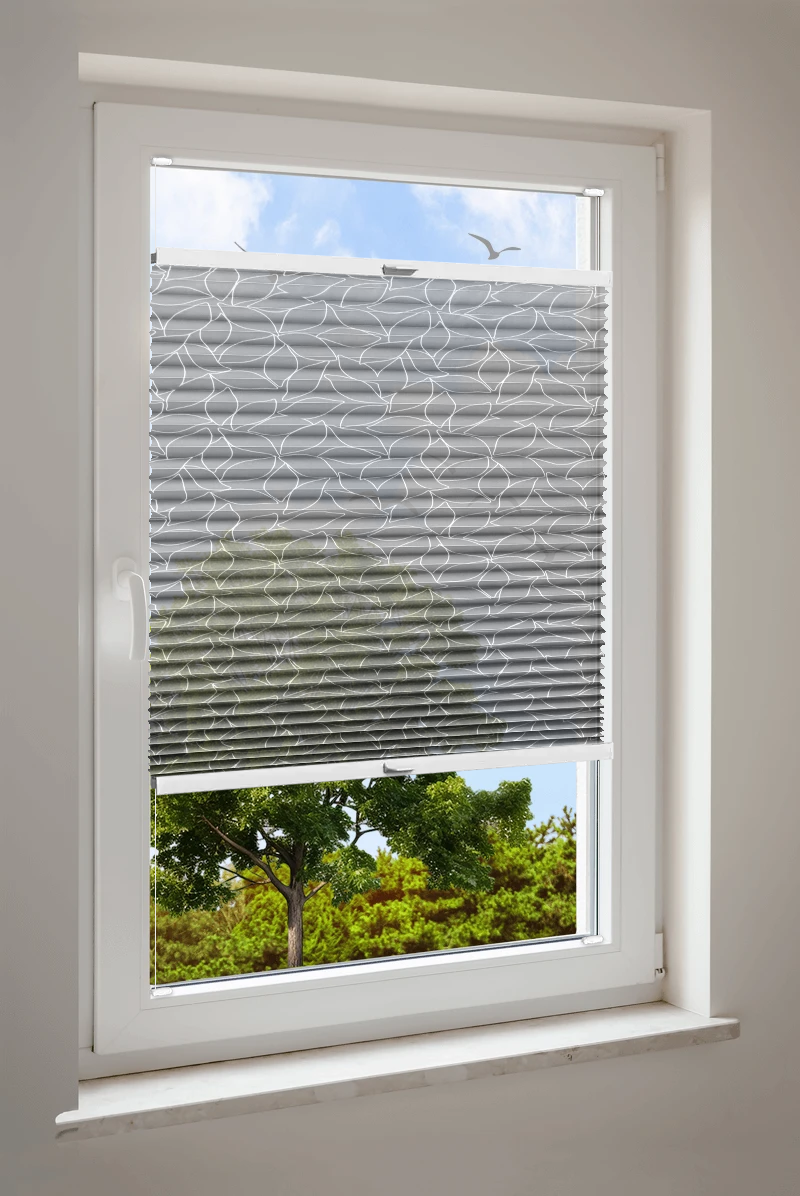 Plissee Cosiflor® VS2 Grau | halbtransparent 3157