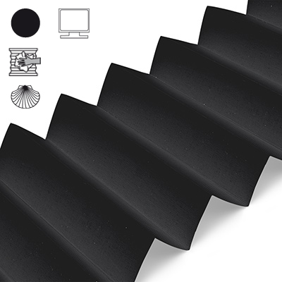 Plissee Cosiflor® VS2 Schwarz | abdunkelnd 3176