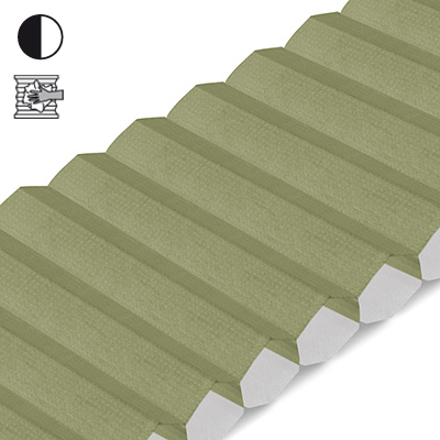 Wabenplissee Cosiflor® VS2 Grün | halbtransparent 8694
