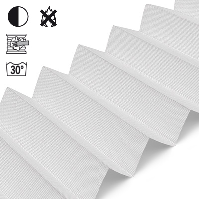 Plissee Cosiflor® VS2 Weiß | halbtransparent 3014