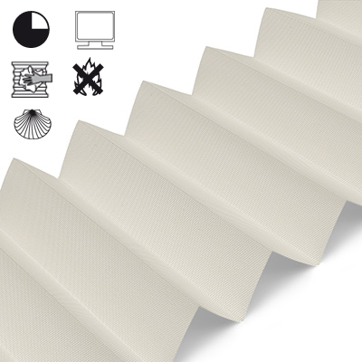Plissee Cosiflor® VS2 Creme | halbdimout 3062