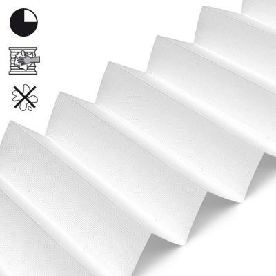 Plissee Cosiflor® VS2 Weiß | halbdimout 3023