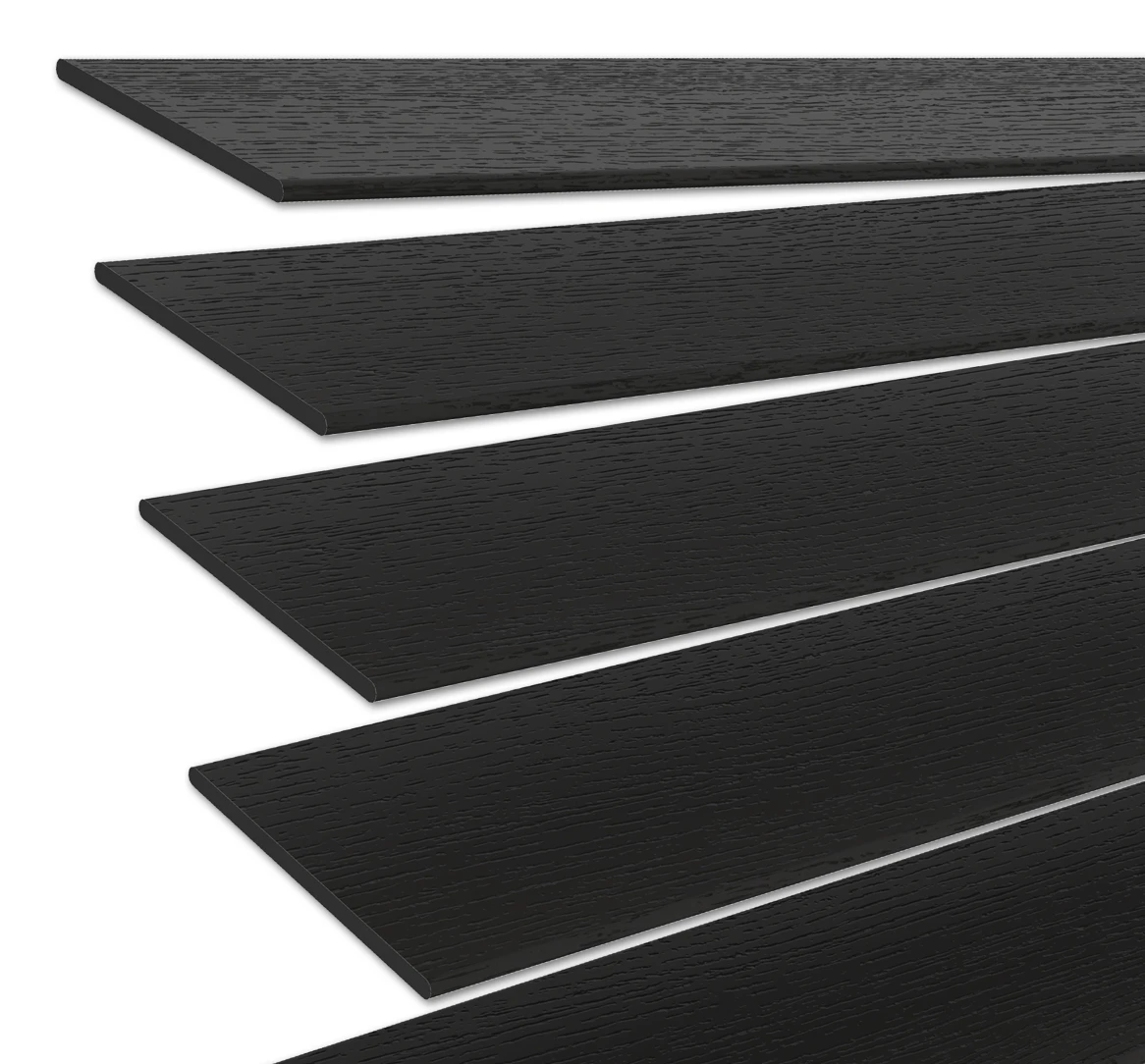 Holzjalousie nach Maß Schwarz 50 mm Lamelle | JH027