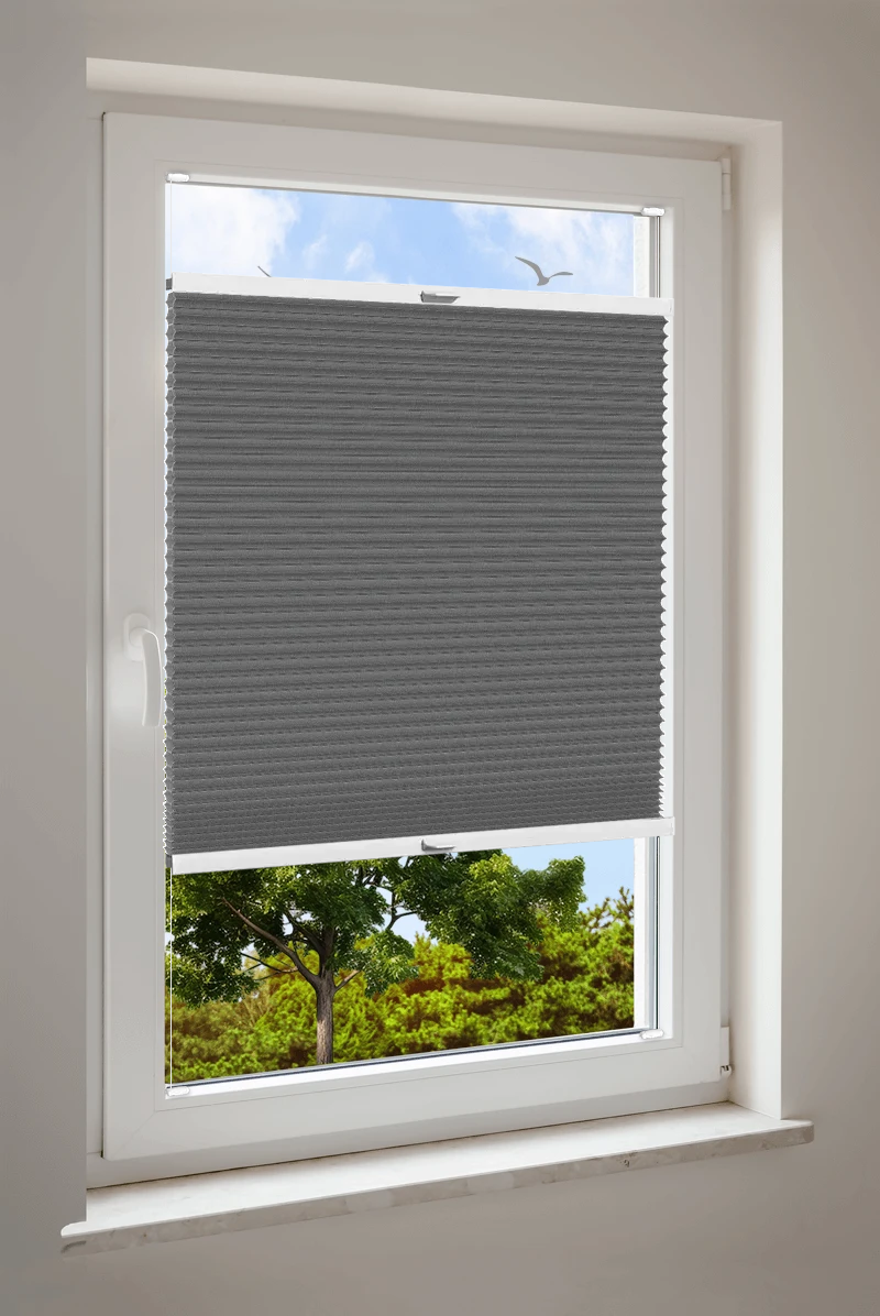 Wabenplissee Cosiflor® VS2 Grau | halbtransparent 8697