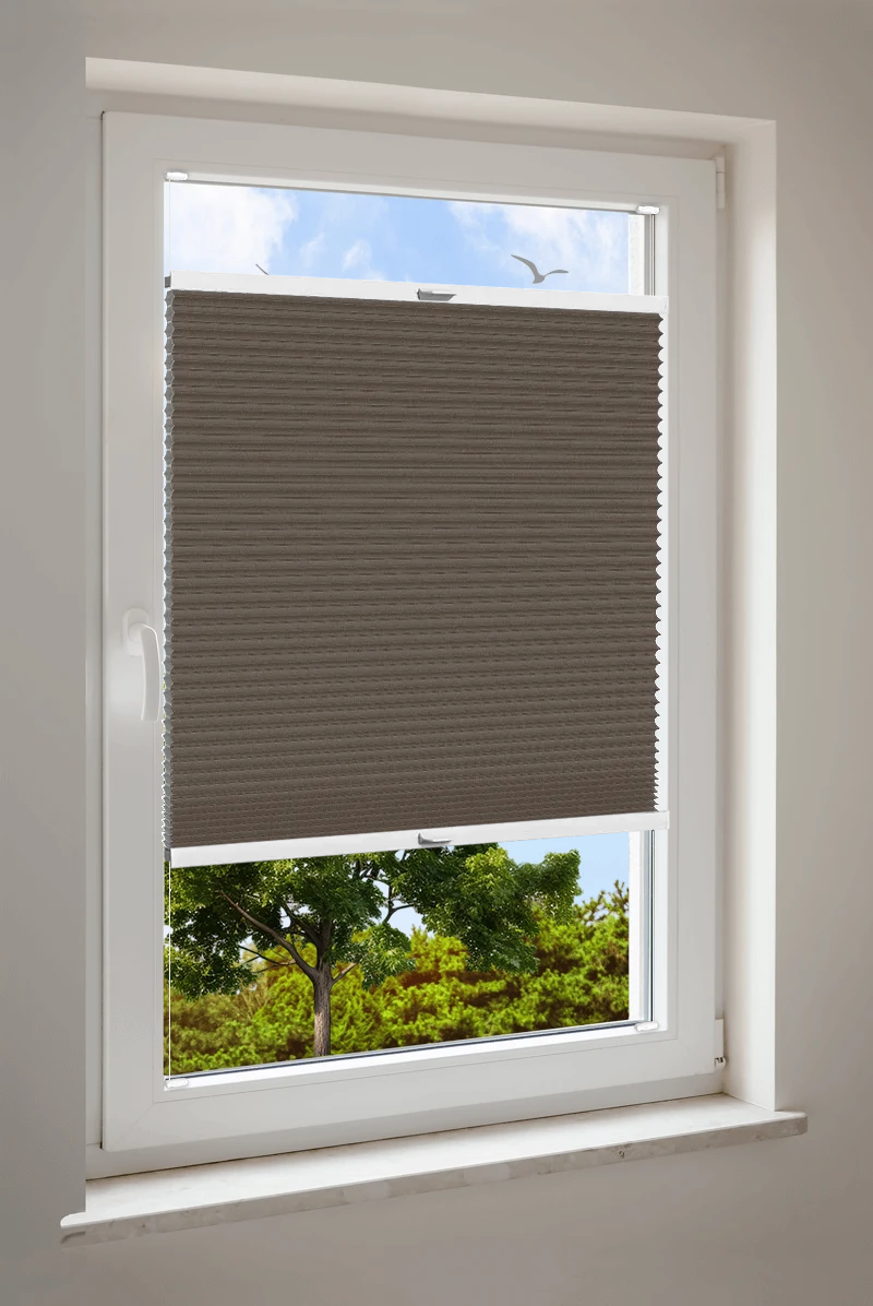 Wabenplissee Cosiflor® VS2 Braun | halbtransparent 8692