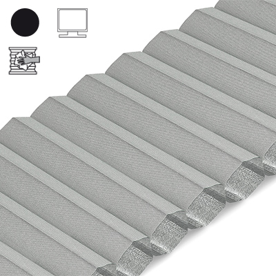 Wabenplissee Cosiflor® VS2 Grau | abdunkelnd 8730