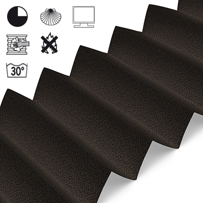 Plissee Cosiflor® VS2 Braun | halbdimout 3121