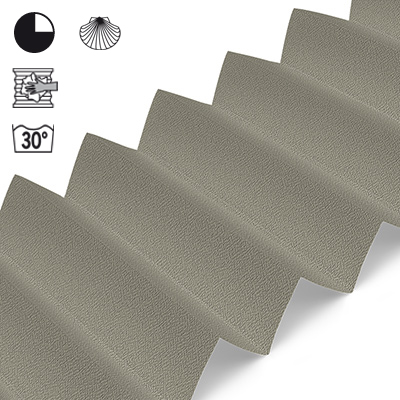 Plissee Cosiflor® VS2 Grau | halbdimout 3423