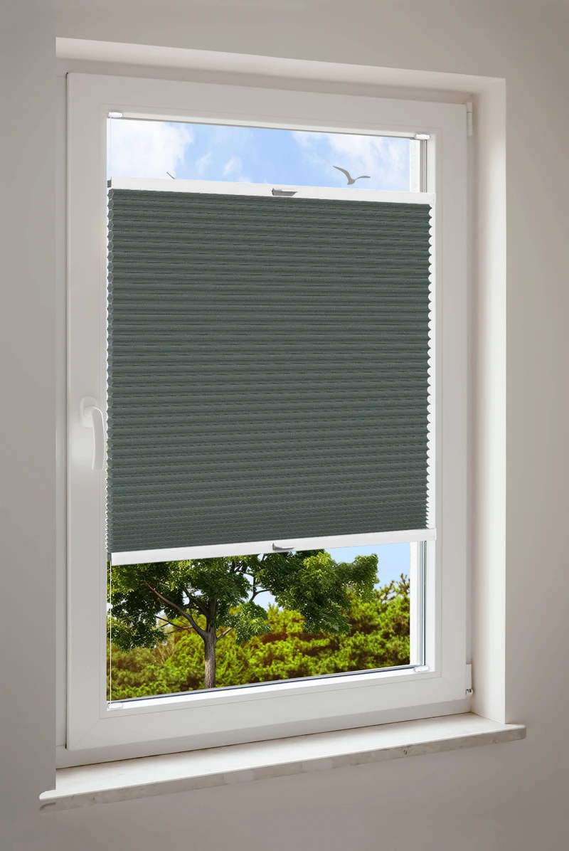 Wabenplissee Cosiflor® VS2 Grau | halbdimout 8733