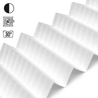 Plissee Cosiflor® VS2 Weiß | halbtransparent 3047