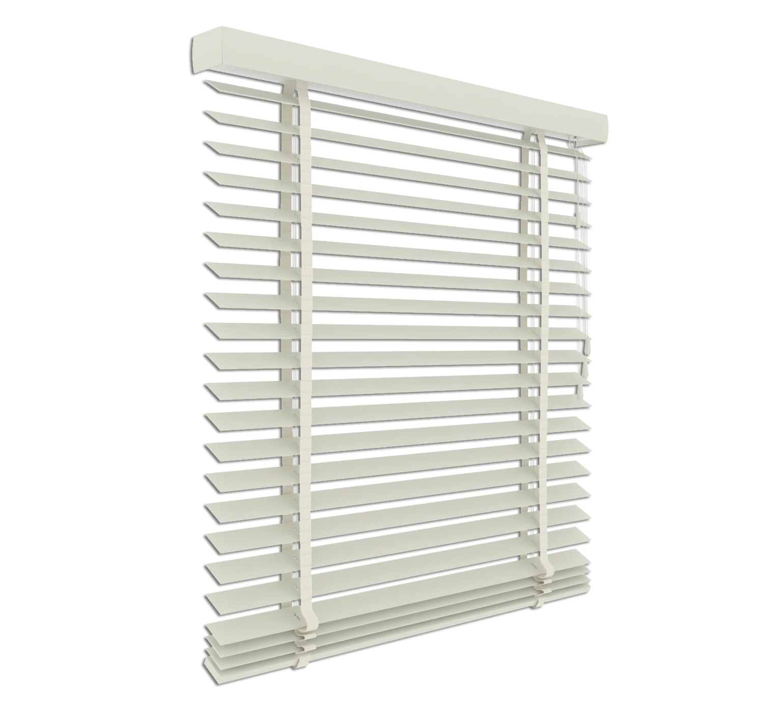 Holzjalousie nach Maß Creme 50 mm Lamelle | JH038