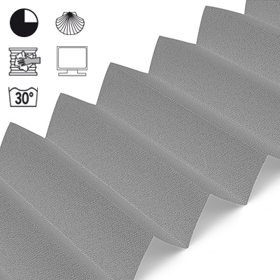 Plissee Cosiflor® VS2 Grau | halbdimout 3426