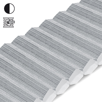 Wabenplissee Cosiflor® VS2 Grau | halbtransparent 1739