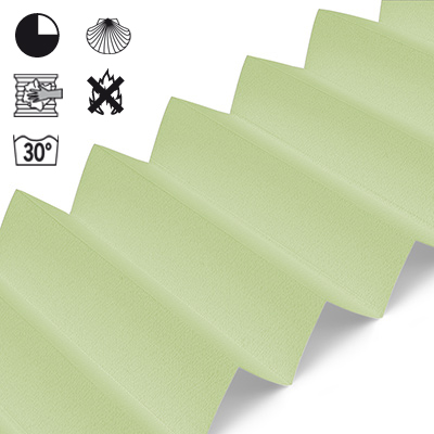 Plissee Cosiflor® VS2 Grün | halbdimout 3265