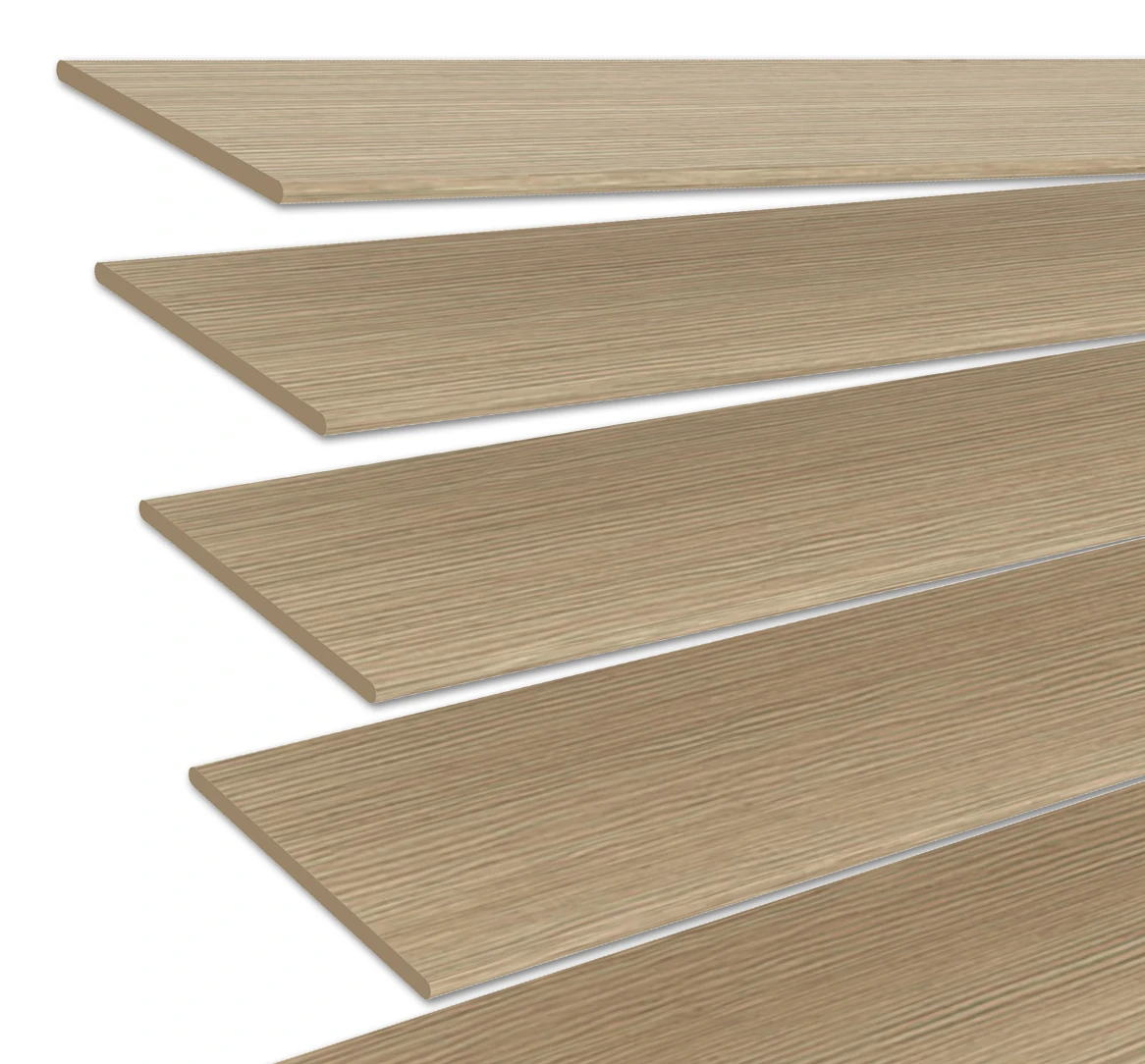 Holzjalousie nach Maß Asche 50 mm Lamelle | JH092