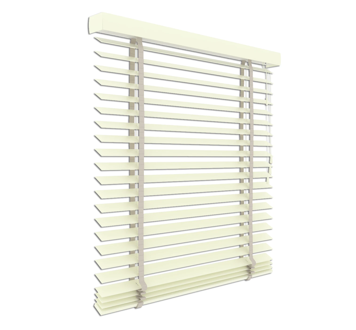 Holzjalousie auf Maß helles Creme 50 mm Lamelle | JH052