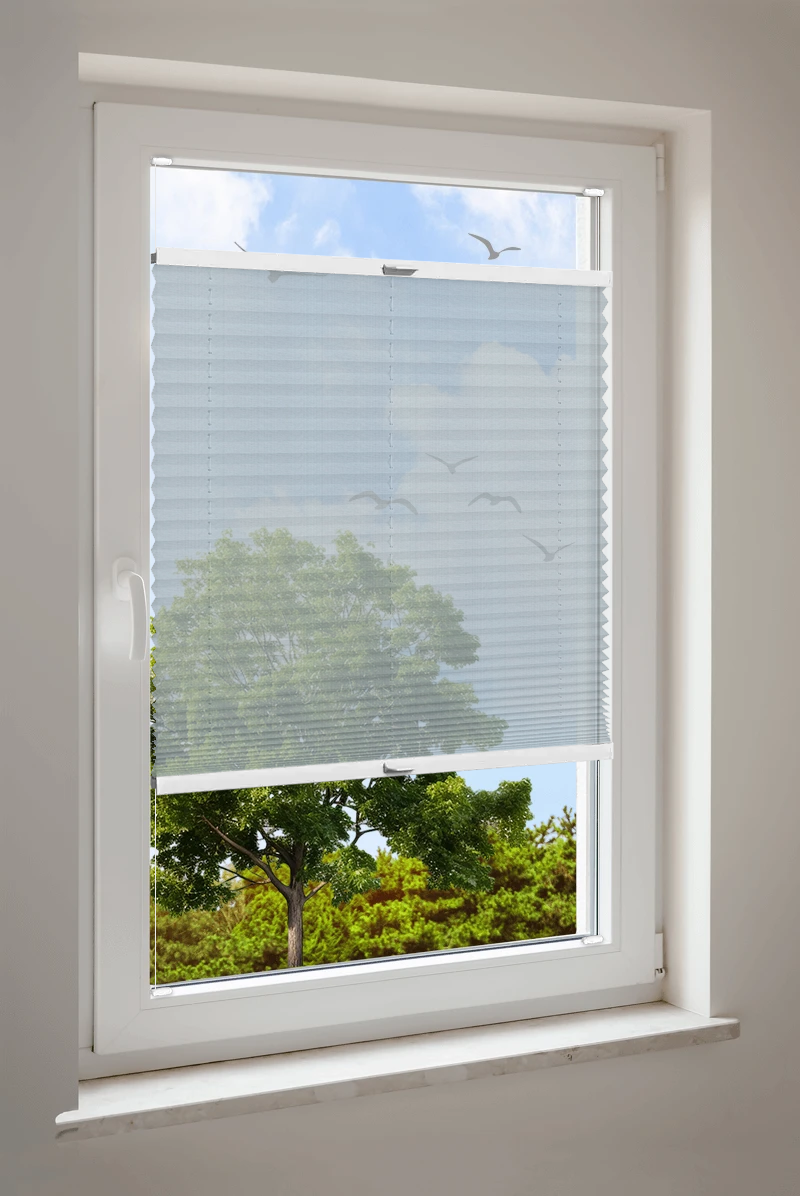 Plissee Cosiflor® VS2 Weiß | transparent 3281