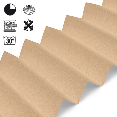 Plissee Cosiflor® VS2 Beige | halbdimout 3091