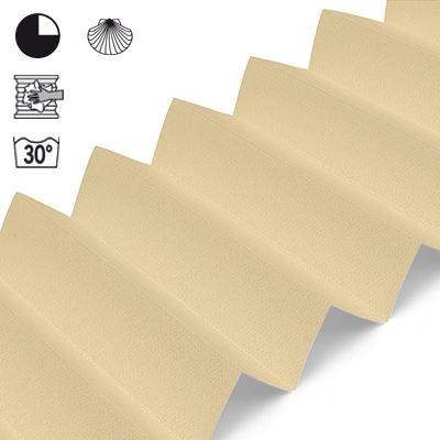 Plissee Cosiflor® VS2 Beige | halbdimout 3422